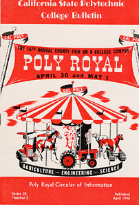 Program of events for the 16th annual Poly Royal, 1948.