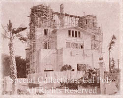 La Casa Grande under construction, December 1923 Image © Cal Poly