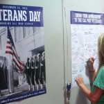 Signing thanks for Veteran’s Day