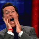 Stephen Colbert looks shocked in a GIF