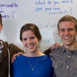 Photo of student presenters at Cal Poly Science Cafe